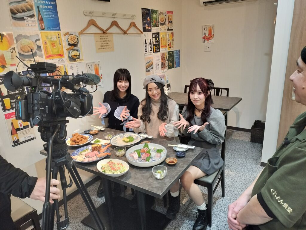 【京都・西院】海鮮居酒屋『くれよん食堂』がびわ湖放送『勇さんのびわ湖カンパニー』のグルメ企画で紹介されました